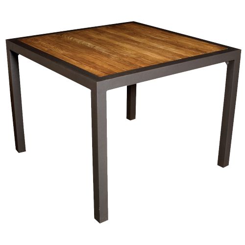 ST-1140 BALLY mesa comedor cuadrada chica con madera